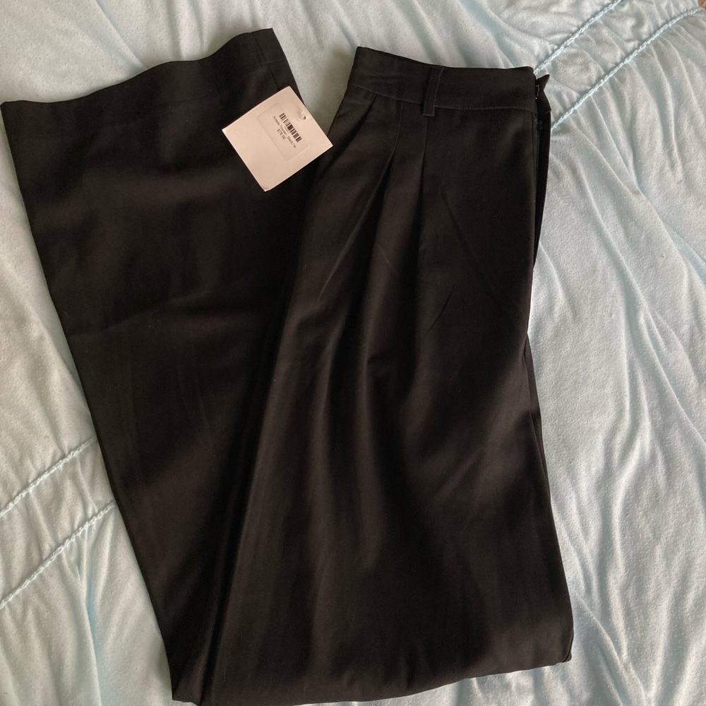 SOLD NWT Black Wide Leg Trousers from Vandevort!